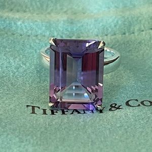 🌸 TIFFANY & CO Sparklers Amethyst Ring Size 6